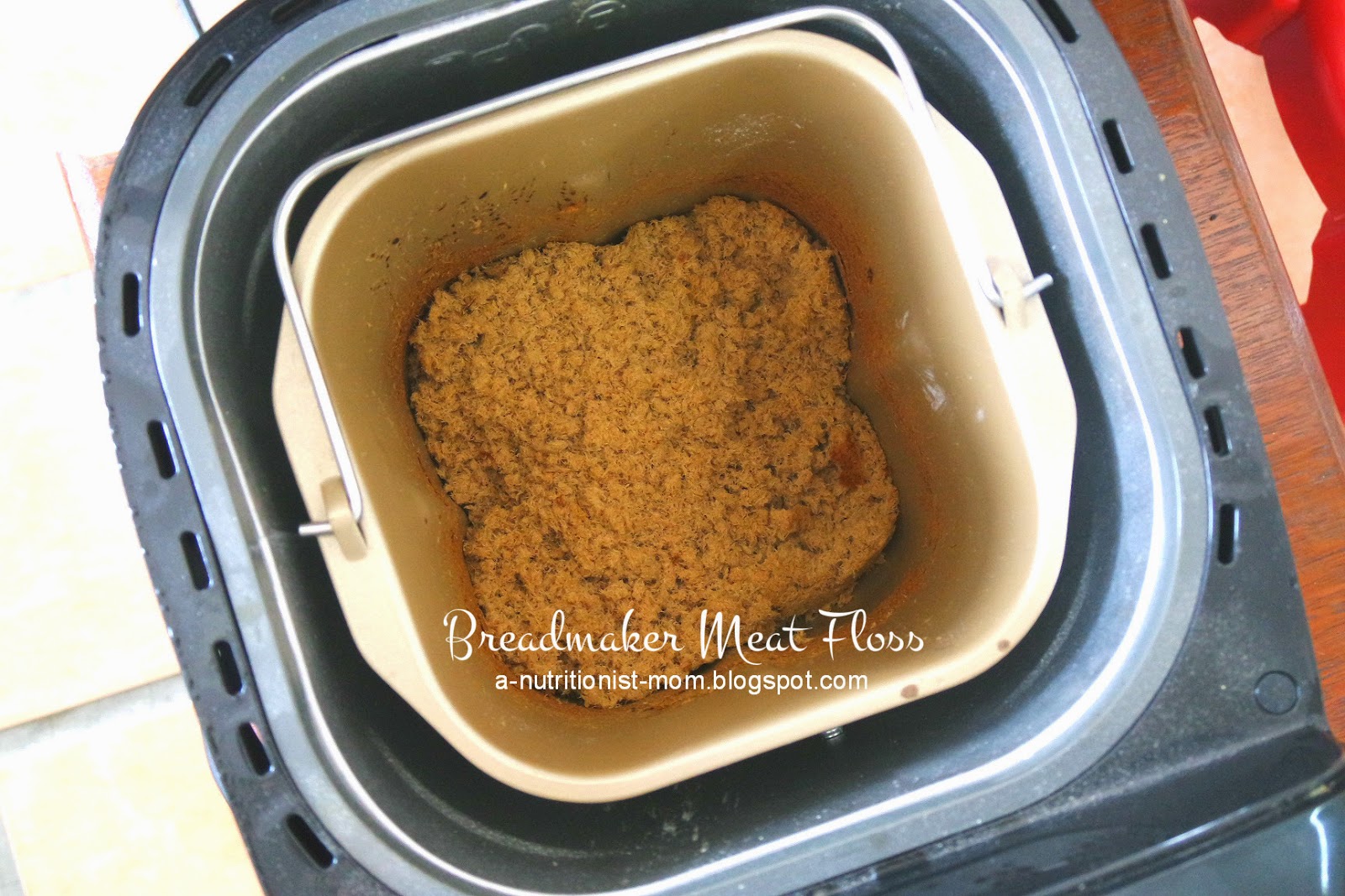 Journal of a nutritionist mom Breadmaker meat floss
