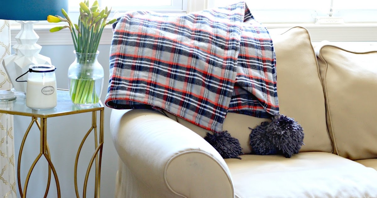 DIY Flannel Throw Blanket Days of Chalk and Chocolate