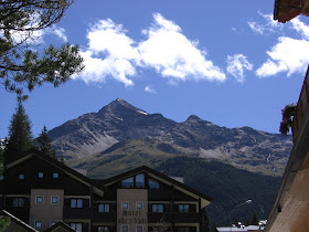 The mountain backdrop to Santa Caterina