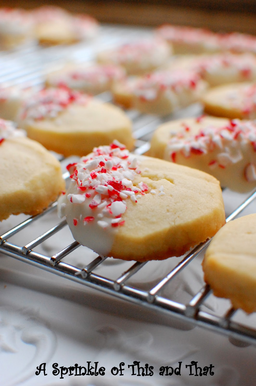 A Sprinkle of This and That Peppermint Shortbread Cookies The Great