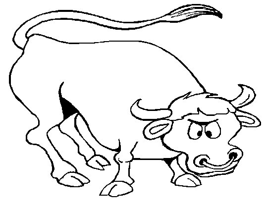 Bull Coloring Pages - Kidsuki