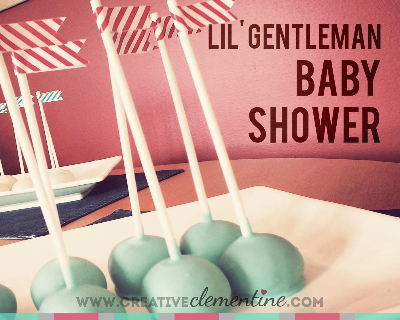 Lil Gentleman themed Baby Shower Meet & Greet via CreativeClementine.com