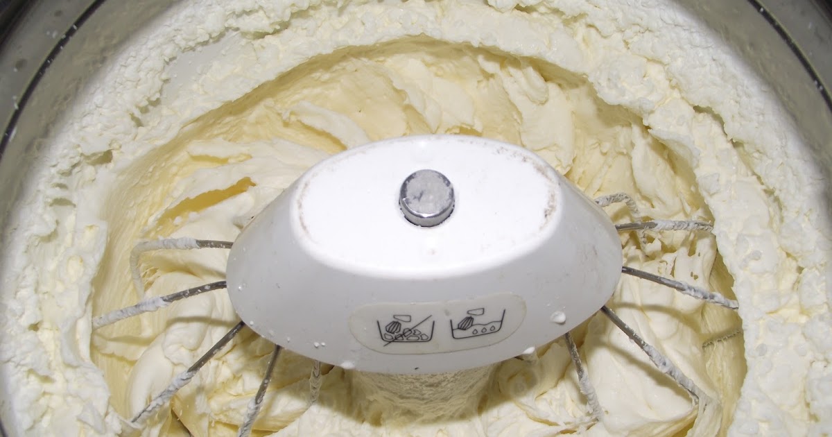 Country Mom at Home Making Butter With a Mixer