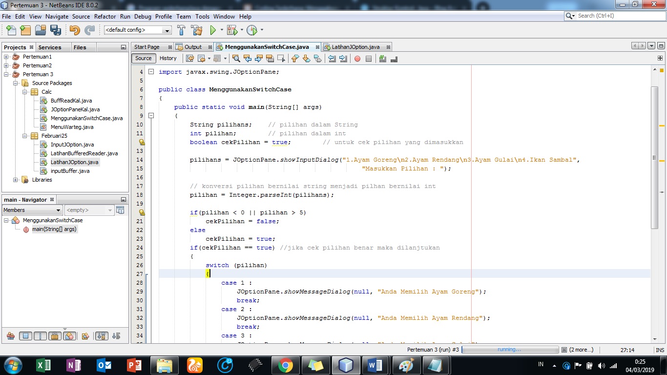 DailyIT: Membuat Program Switch Case dan If - Else Sederhana ...