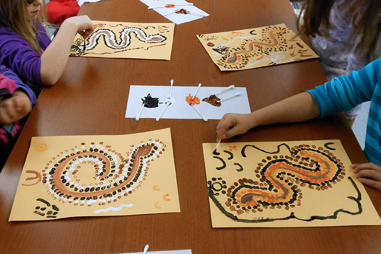 aboriginal art homework ideas