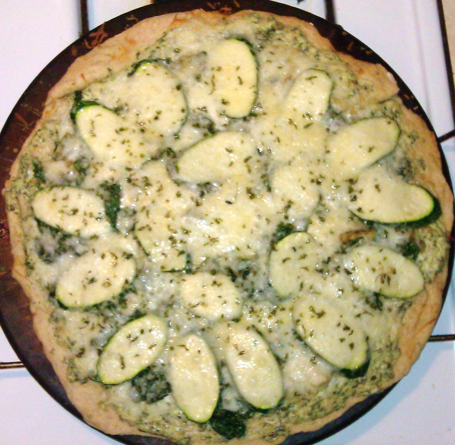 confessions of a food whore Meatless Monday Creamy Zucchini White Pizza
