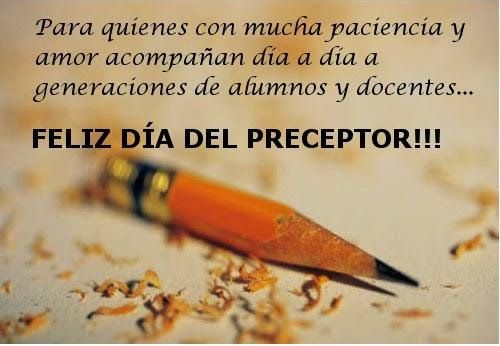 Resultado de imagen para dia del preceptor en argentina
