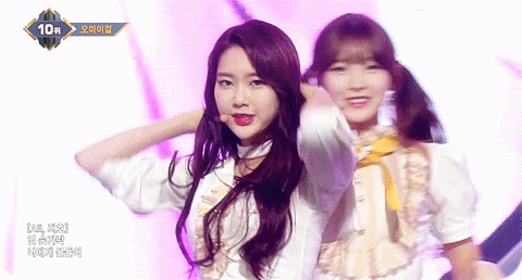 오마이걸 20170511 엠카운트 다운 무대.gif | 인스티즈