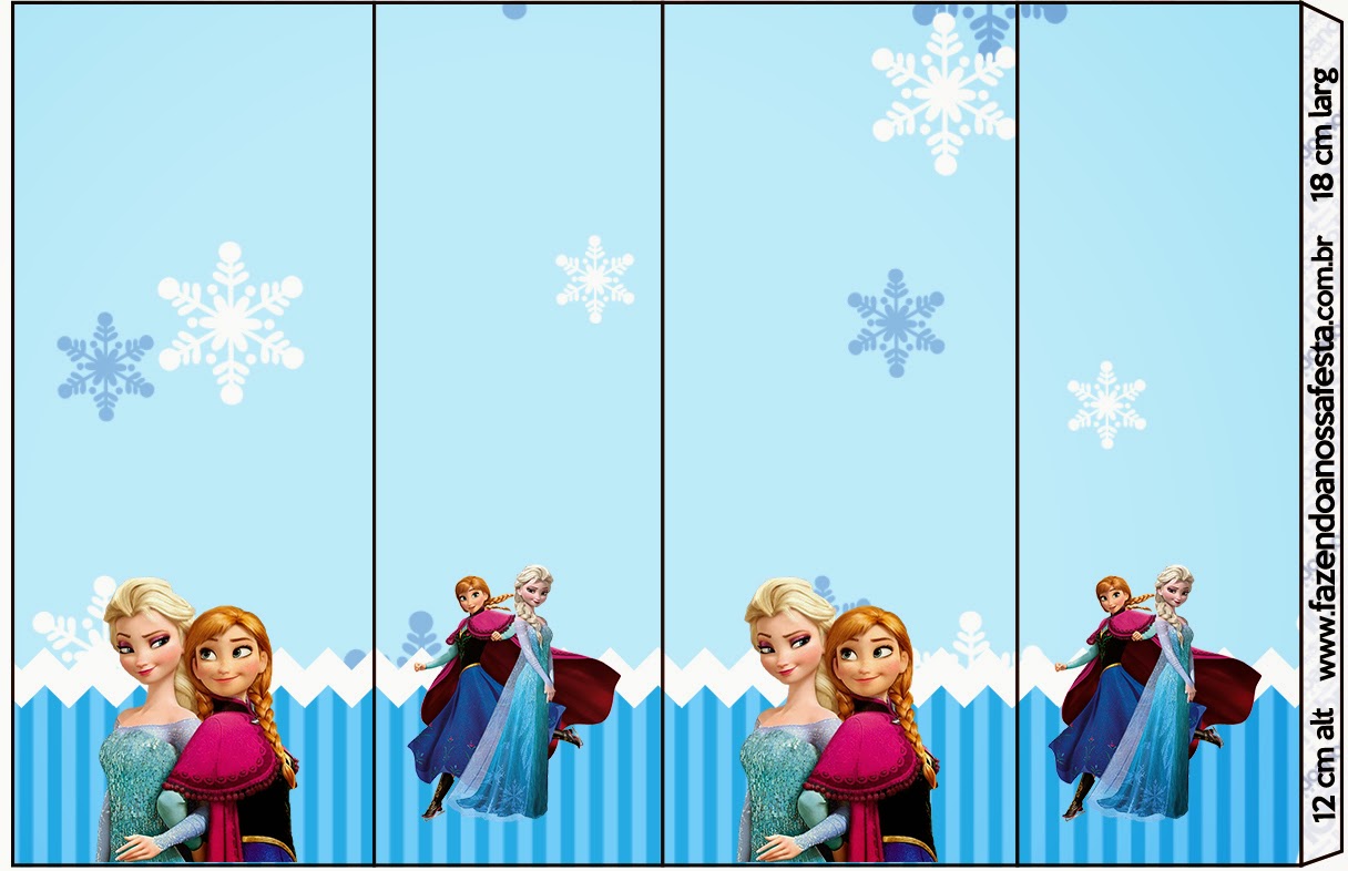Etiquetas para Imprimir Gratis de Frozen Navidad Azul. 