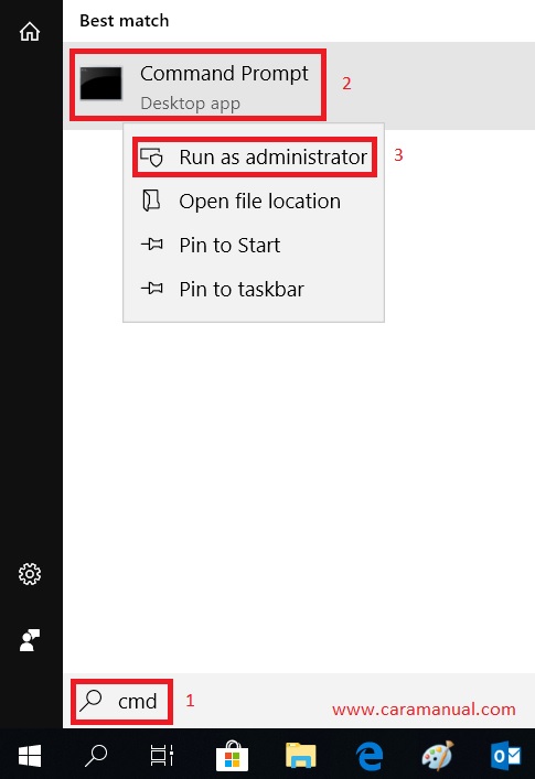 Command Prompt - Run as administrator