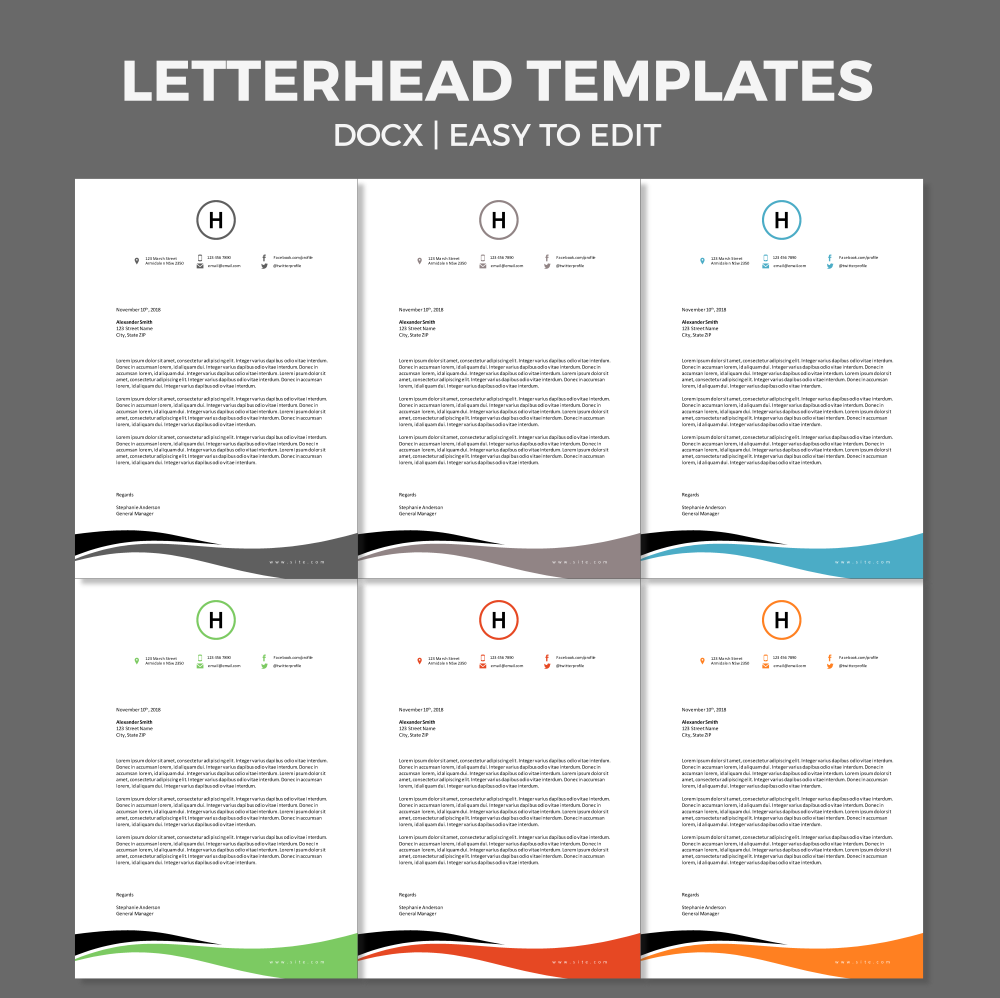 free corporate business letterhead template free svg free business letterhead