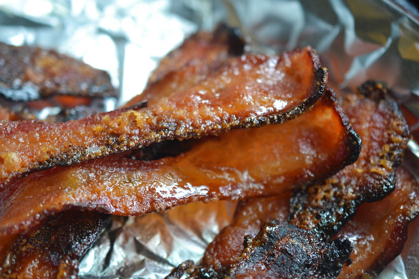 Greedy Girl Candied bacon egg and cheese sandwich