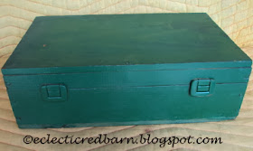 Eclectic Red Barn: Green Wine Box 