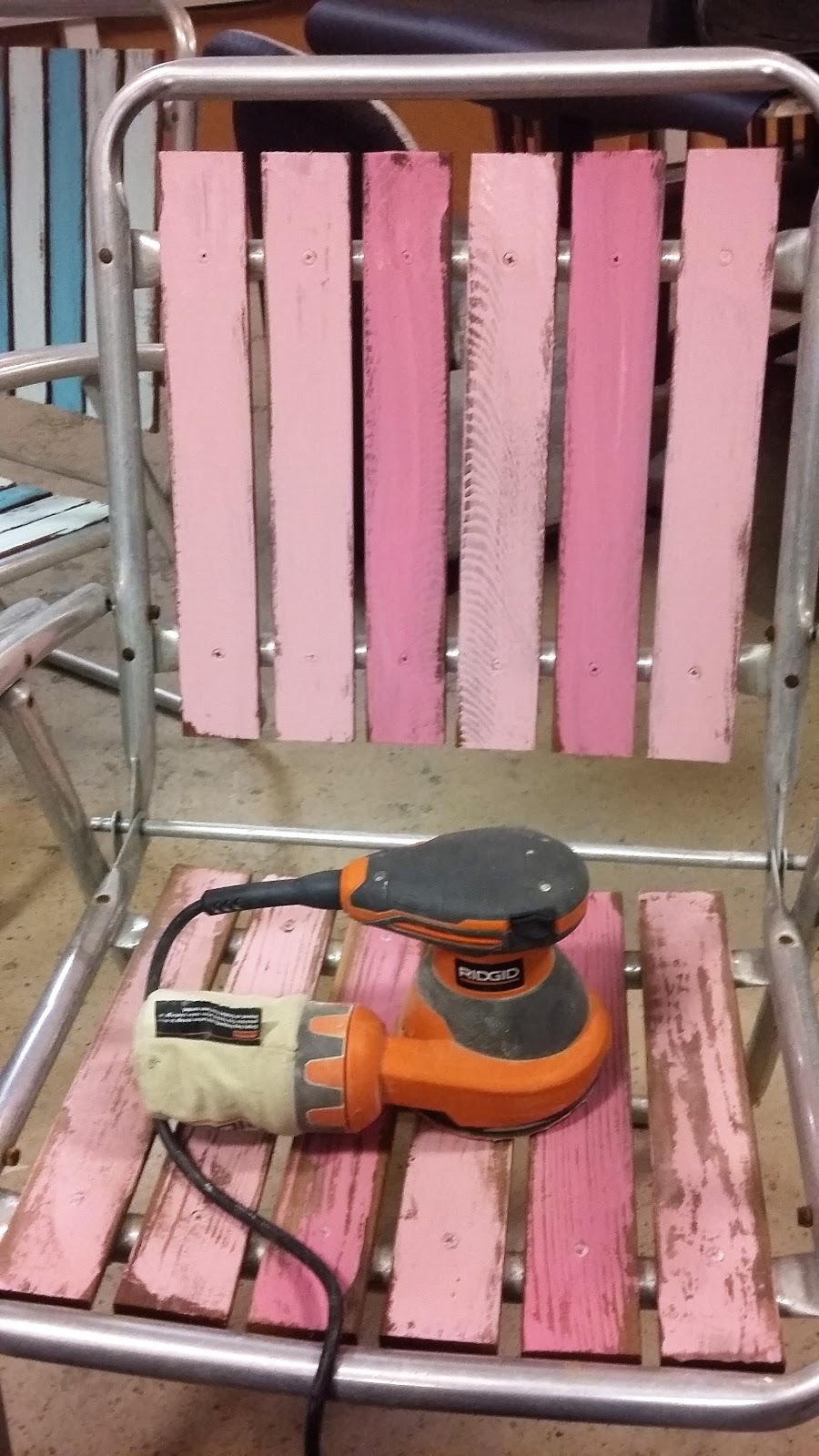 Coastal Bohemian Vintage Folding Chairs Upcycle