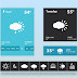 Flat Weather Widget PSD