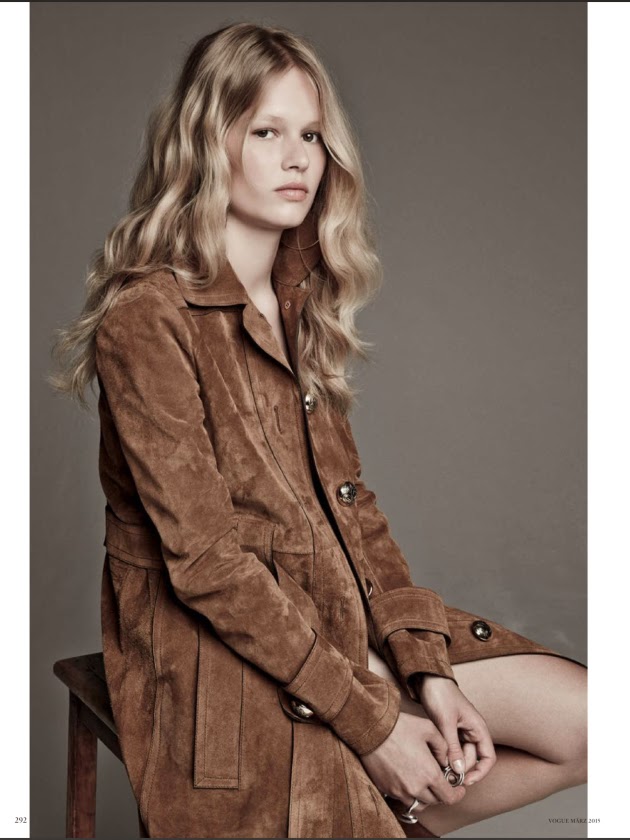 Smartologie: Anna Ewers for Vogue Germany March 2015