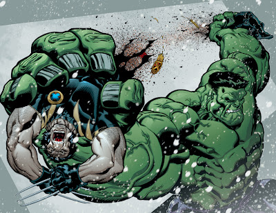 Hulk parte en dos a Lobezno
