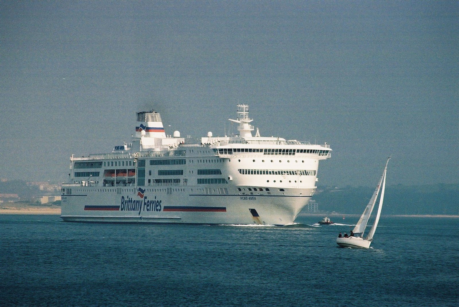 BRITTANY FERRIES THE MV PONTAVEN ARRIVING AT SANTANDER