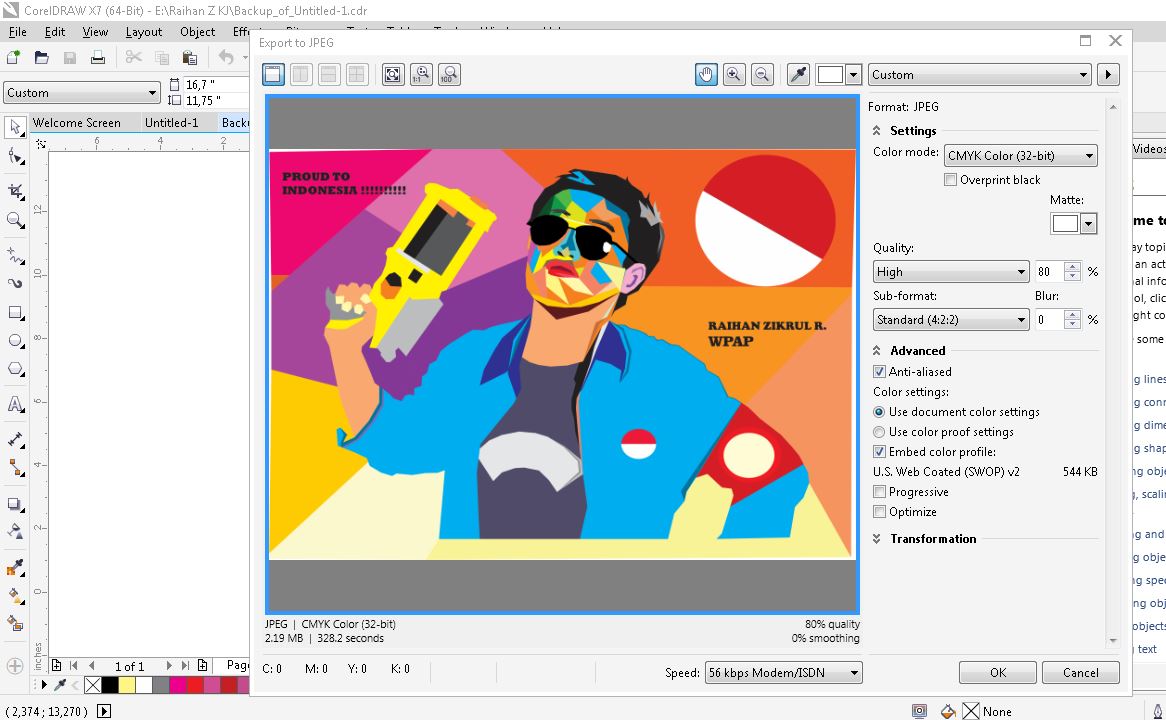 Cara Mengubah Format File .cdr ke .jpg di Corel Draw