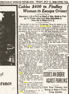 Climbing My Family Tree: 17 July 1925 The Morning Republican (Findlay, Ohio) p.2