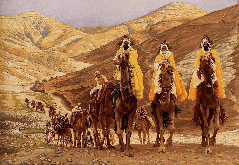 'A viagem dos Magos' (1894), James Jacques-Joseph Tissot (1836-1902). Brooklyn Museum, New York City. 'A viagem dos Magos' (1894), James Jacques-Joseph Tissot (1836-1902). Brooklyn Museum, New York City.