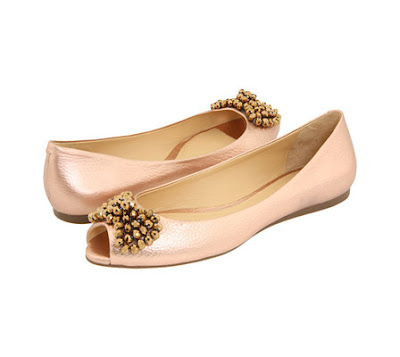kate spade rose gold flats