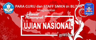 Spanduk Ucapan Ujian Nasional