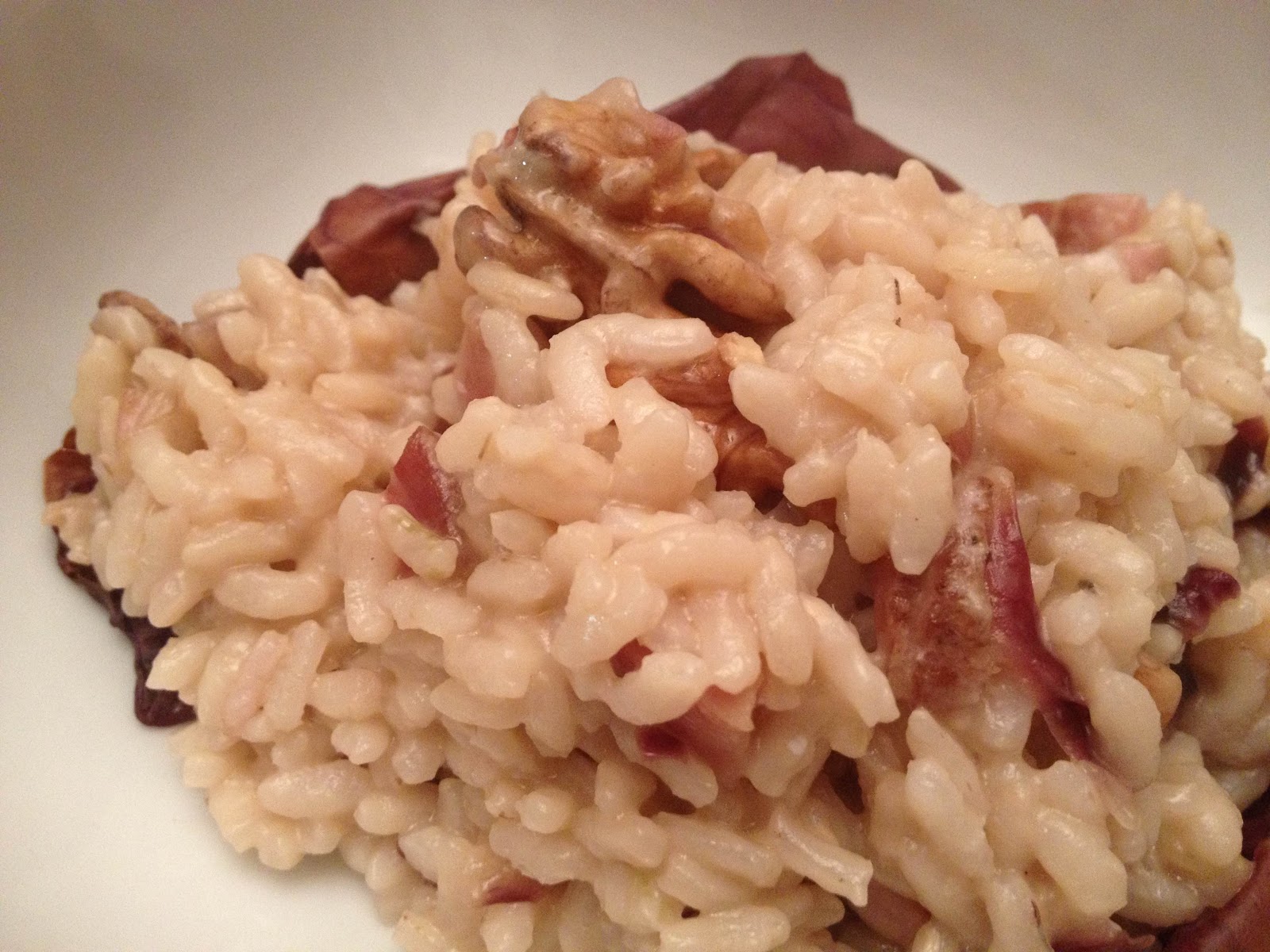 Preasticceria RISOTTO AL RADICCHIO CON SPECK E NOCI