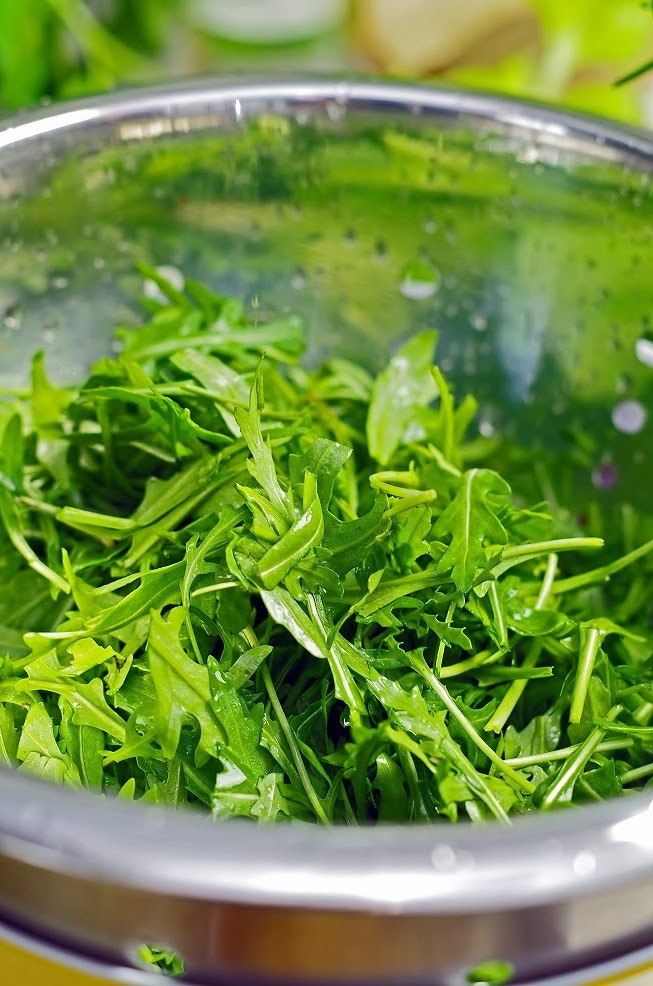 stuttgartcooking: Black Tiger mit Rucola-Radicchio-Salat an Zitronen ...