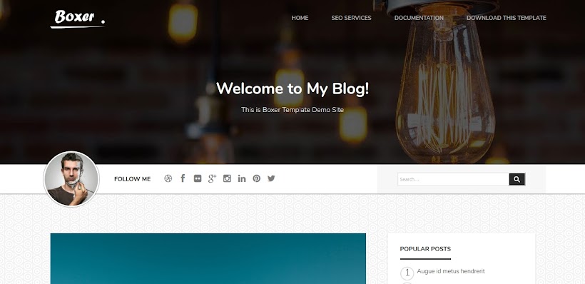 Boxer Free Blogger Template