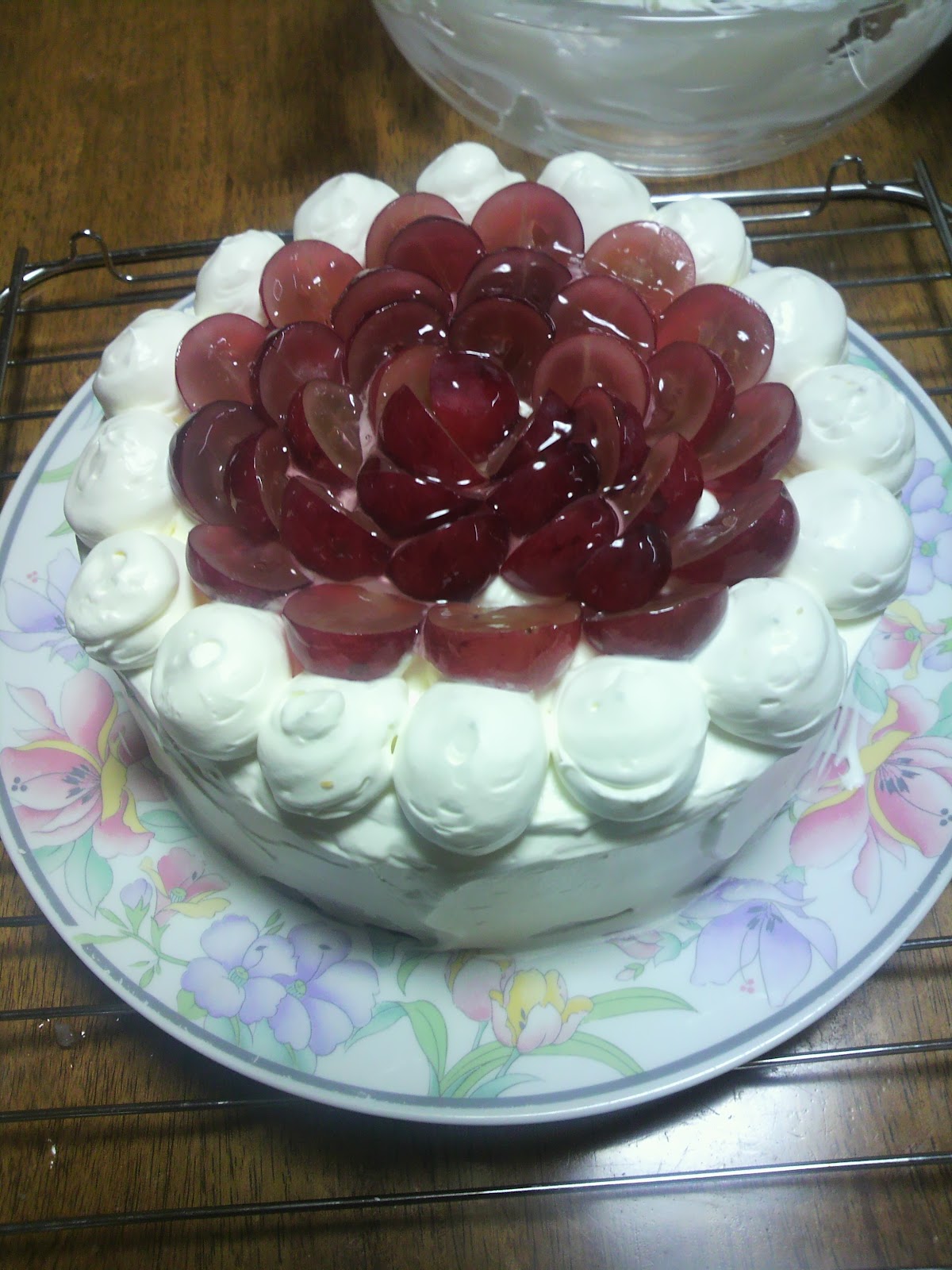 ミッフィーのあれこれ 葡萄のショートケーキ