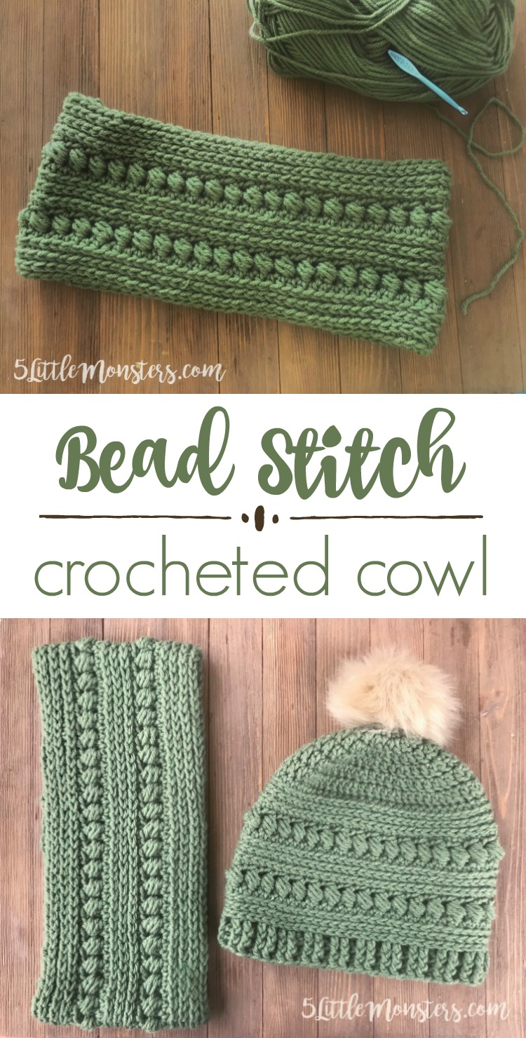 5 Little Monsters: Bead Stitch Cowl