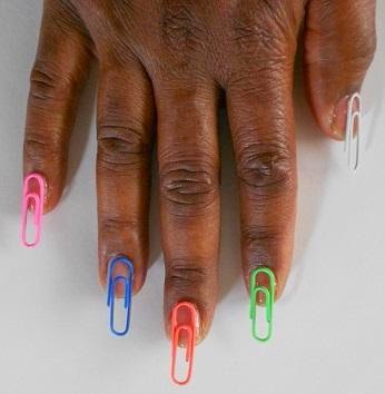 nails paper clip clips