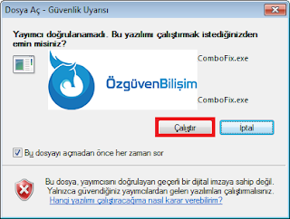 combofix çalıştır