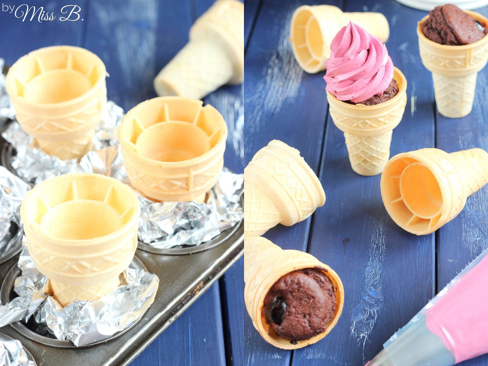 Amarena Kirsch Eisbecher Cupcakes [Amarena Fabbri]