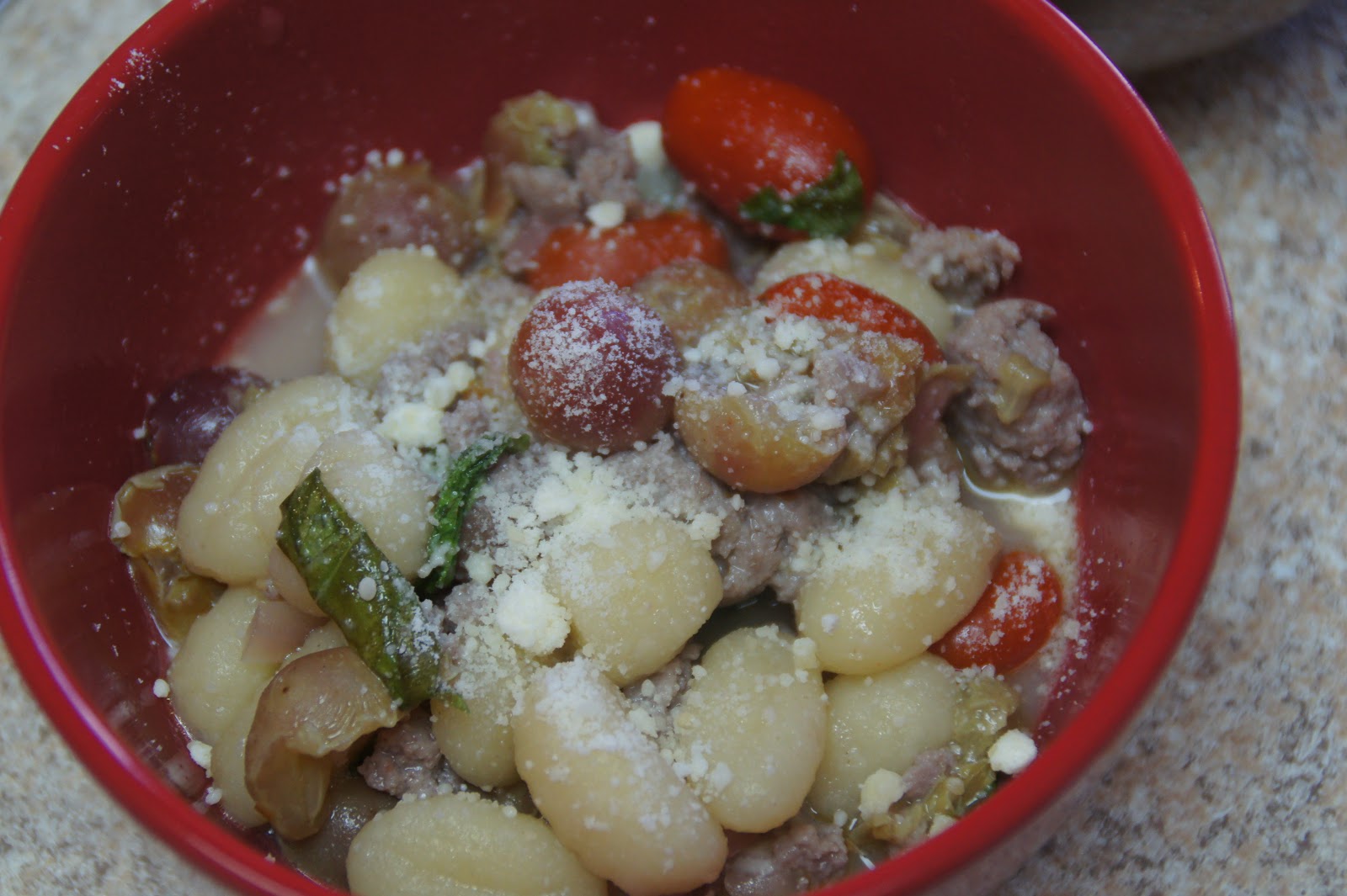 Pasta with Sausage and Red Grapes Christie Koester