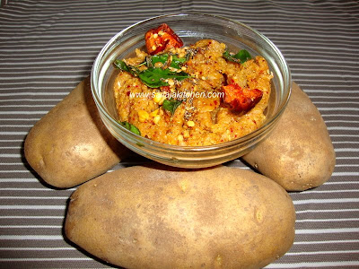 images for Potato Thogayal / Potato Chutney Recipe