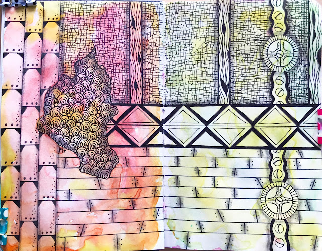 Days 7 and 8 of The 100 Day Project in my Baby Leda Sketchbook, Alice Hendon Days 7 and 8 of The 100 Day Project in my Baby Leda Sketchbook, Alice Hendon