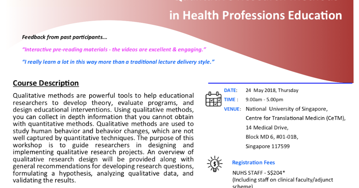 Qualitative Research Methods in Medical Education Qualitative Research