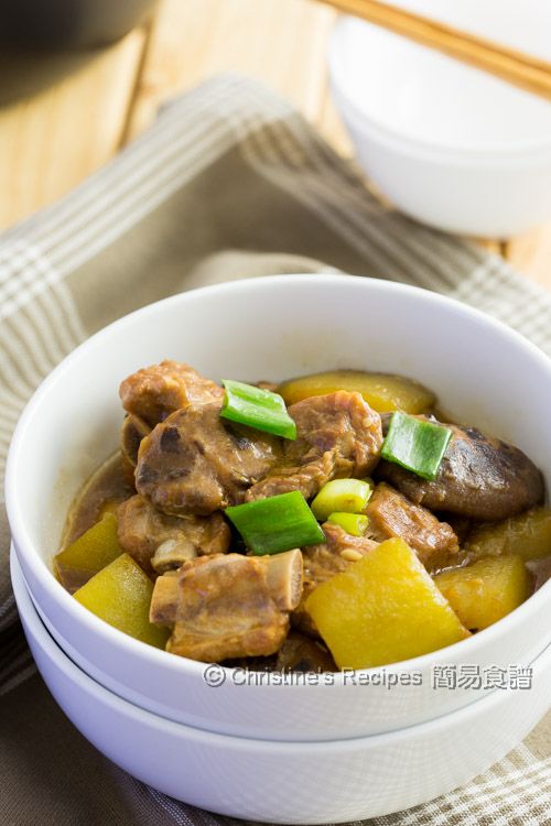 節瓜冬菇炆排骨 Braised Pork Ribs with Hairy Gourd03