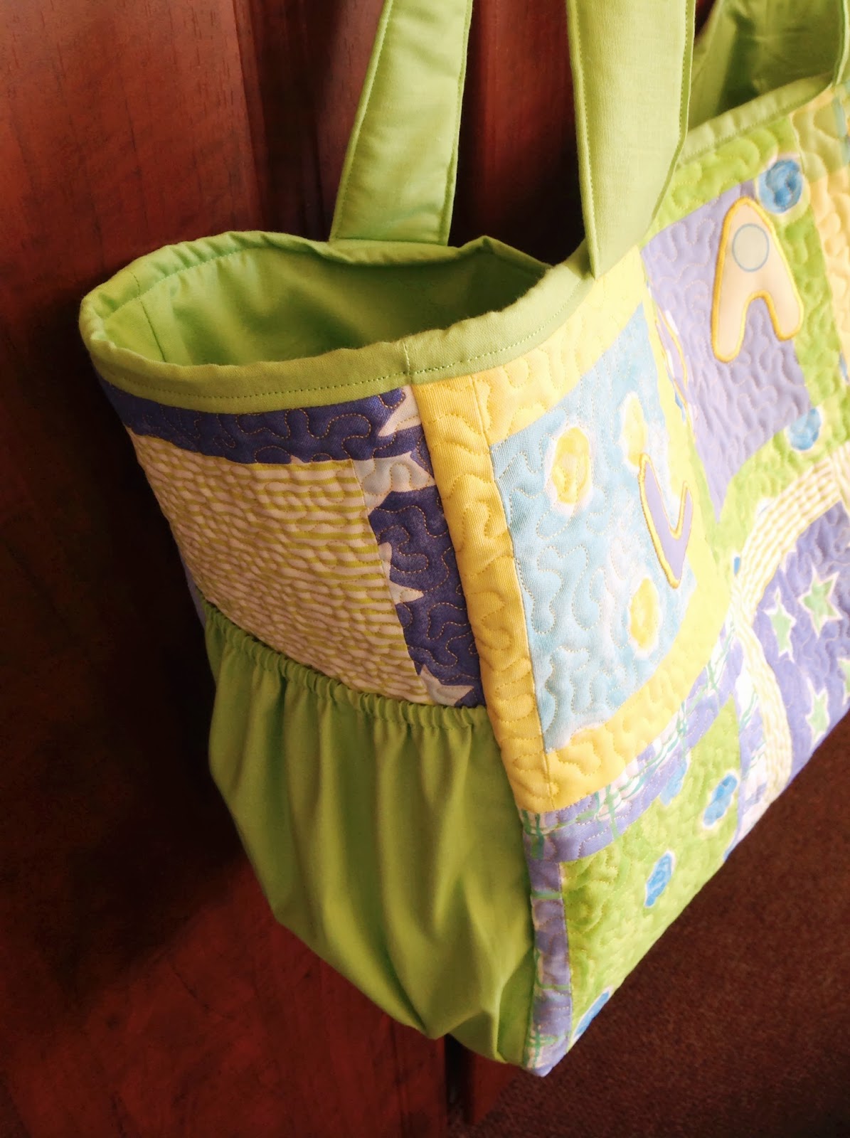 Stitch by Stitch Quilted Baby Diaper Bag