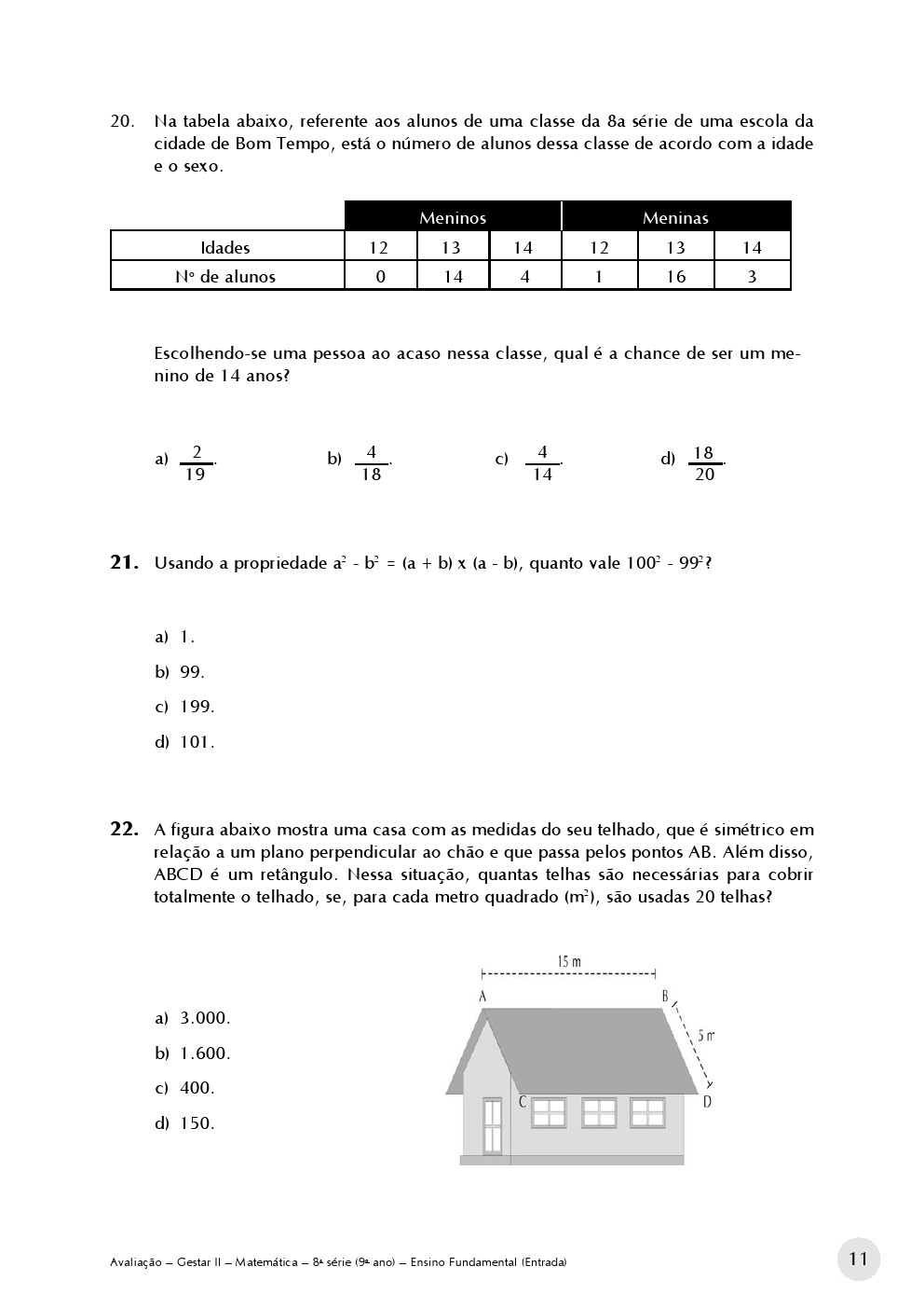 Simulados Prova Brasil 9 Ano Matematica - RETOEDU
