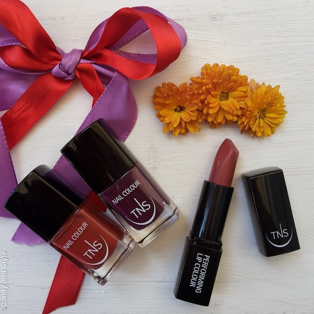 Autumn Nails and Lips | TNS Cosmetics Sweet Temptation Capsule Collection - Candy and Style