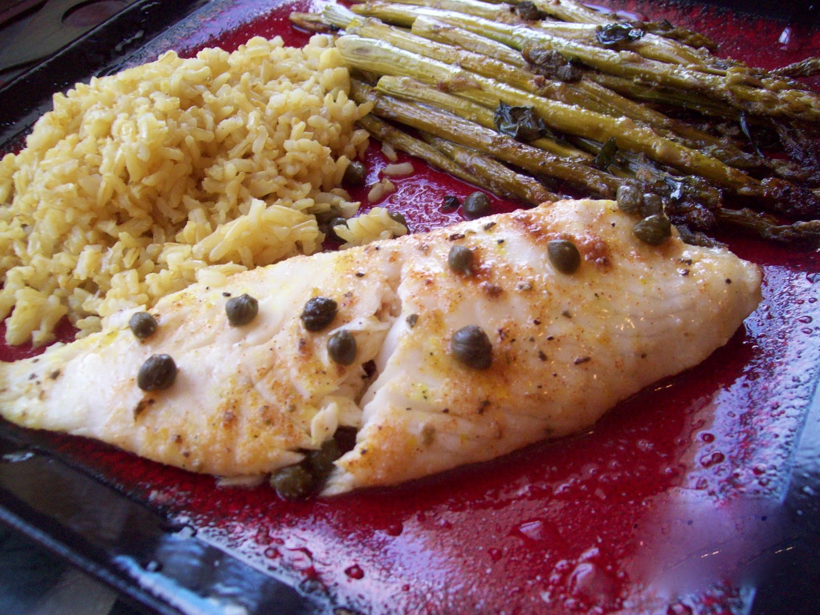 Part Time Hippy, Full Time Foodie Tilapia with Capers & Grilled