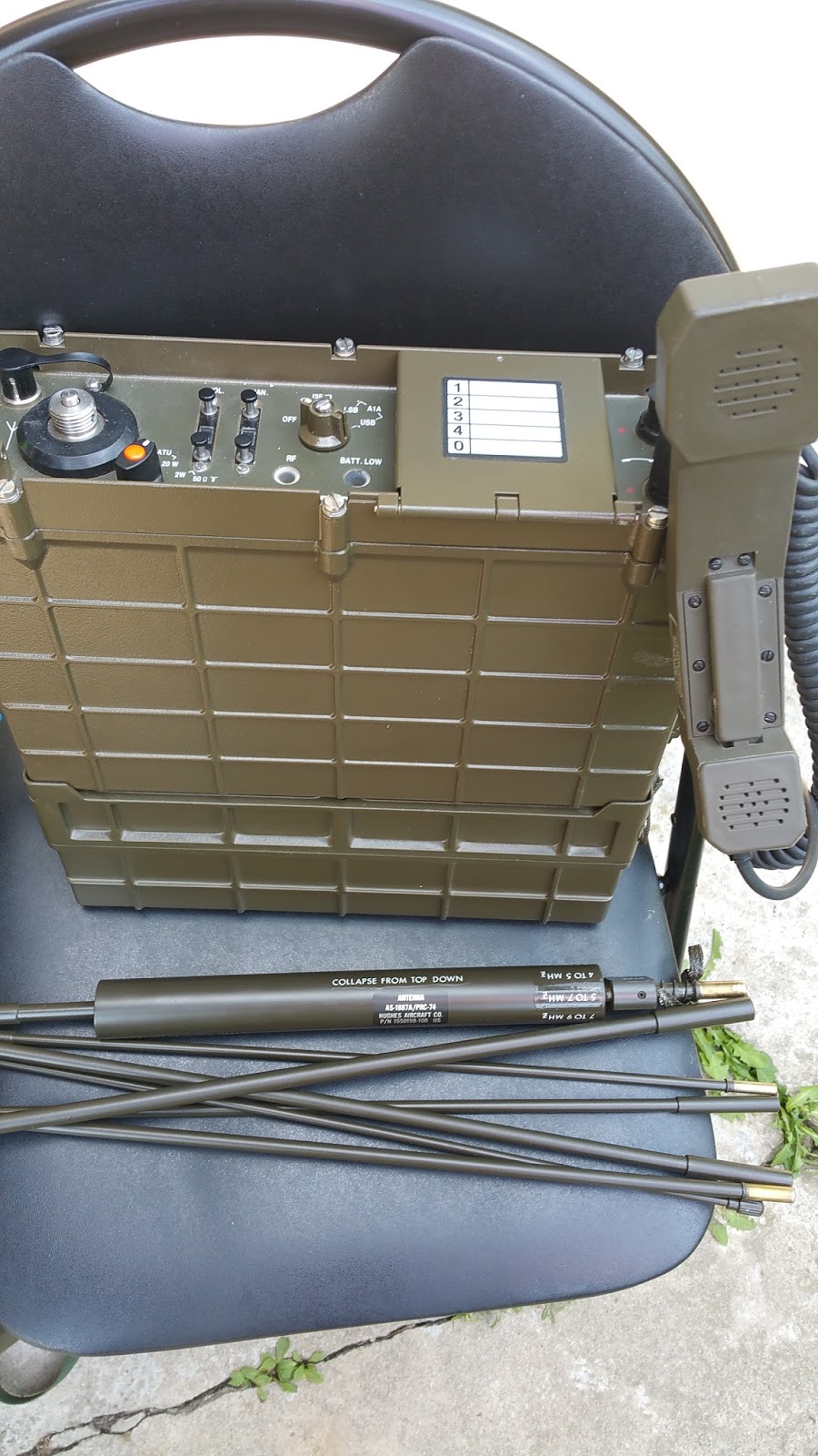 YO3HJV: SE6861/12 mod AEG Telefunken manpack HF radio