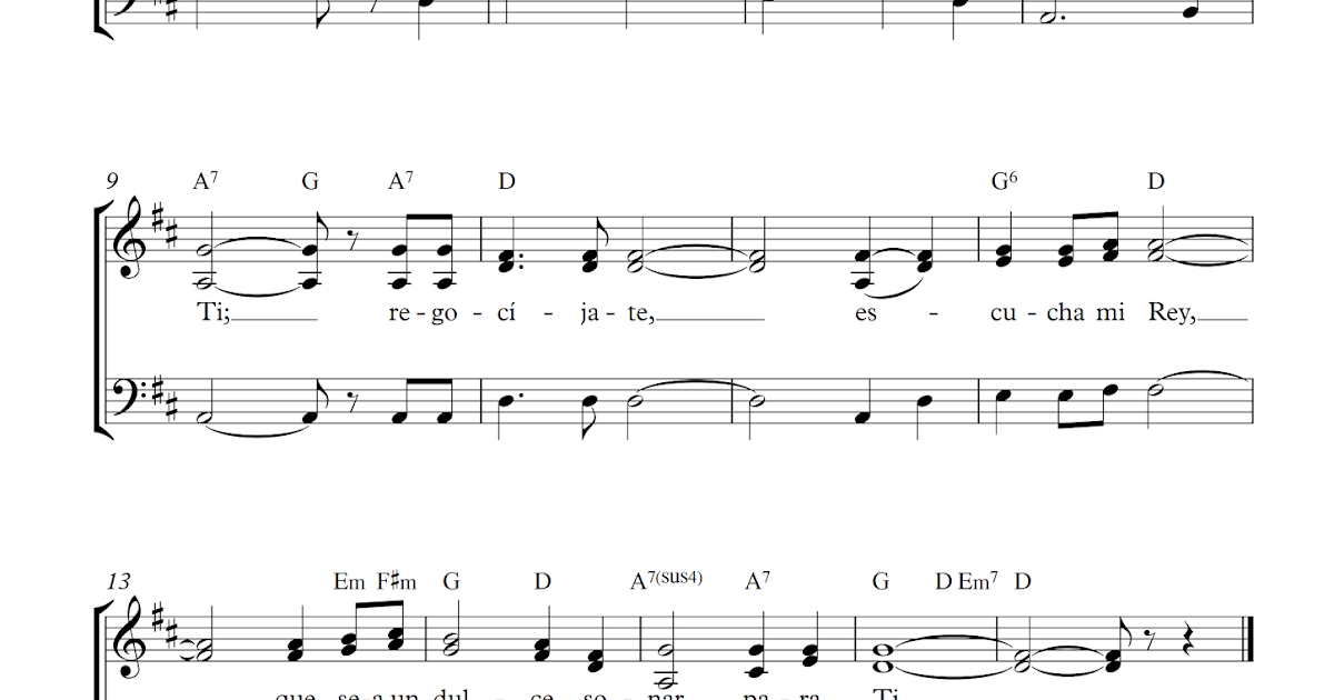 Te amo Rey Yo canto como David