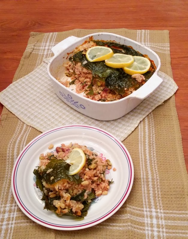 Stuffed Grape Leaves Casserole