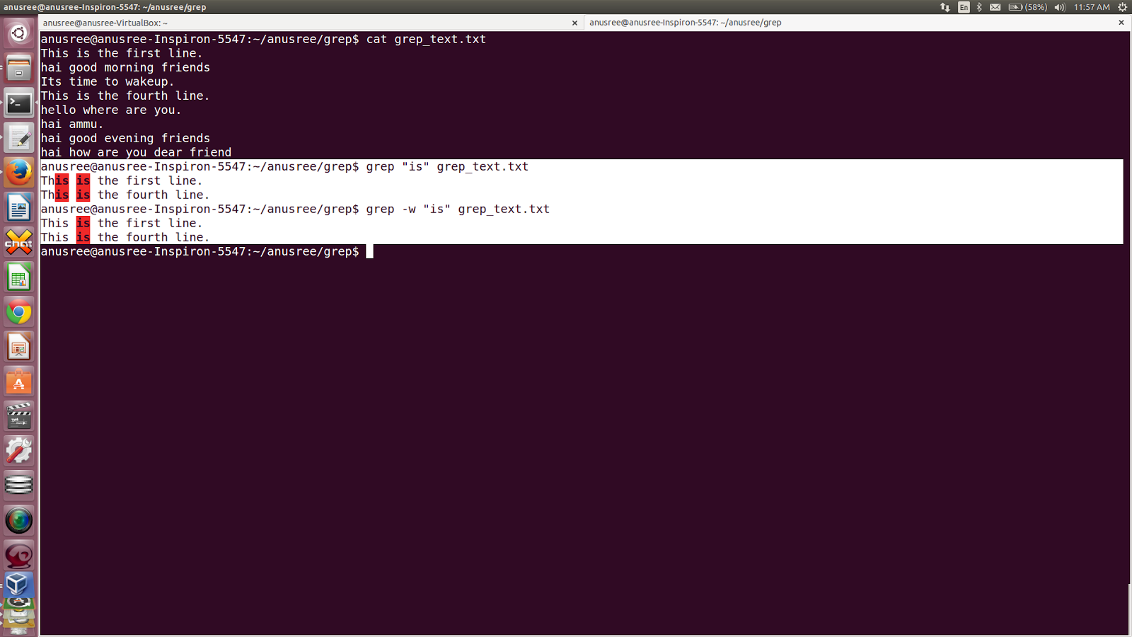 Anusree grep commands in linux unix examples