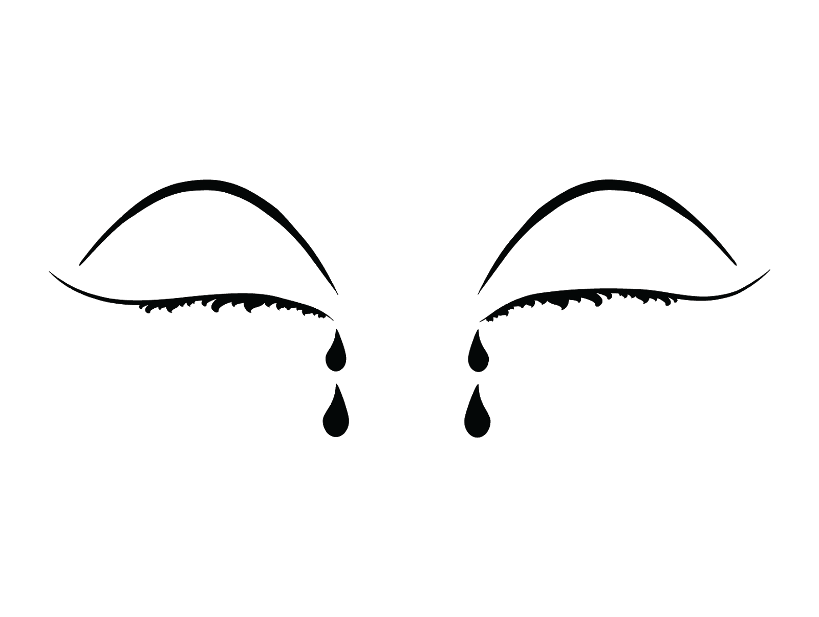 Vector Crying eyes Free PNG and Clipart Free Download