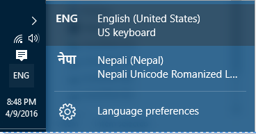 nepali uncode switch